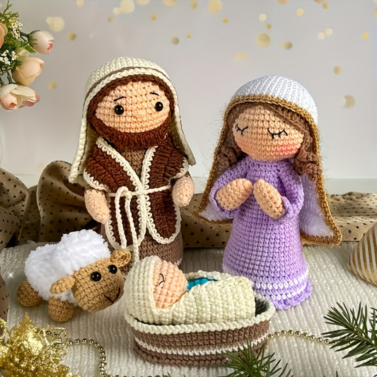 Crochet Beginner Kit – DIY Mini Nativity Set