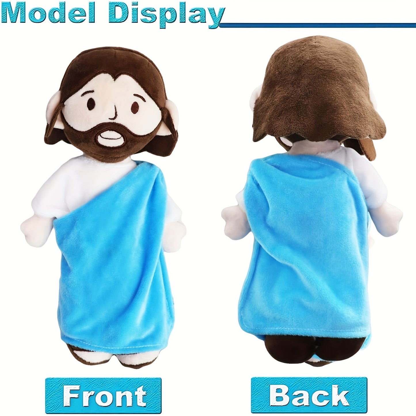 YELAKEY Jesus Plush Doll – Guardian Angel Baptism Toy